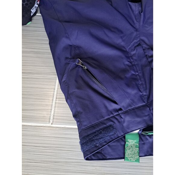 L.L. Bean Boys Size 8 Navy Blue Insulated Ski Snow Pants Polyester Nylon - Picture 4 of 10